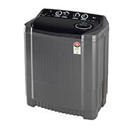 LG 8Kg, Semi Automatic Top Load Washing Machine, Roller Jet Pulsator + Soak, Middle Black , P8035SKAZ